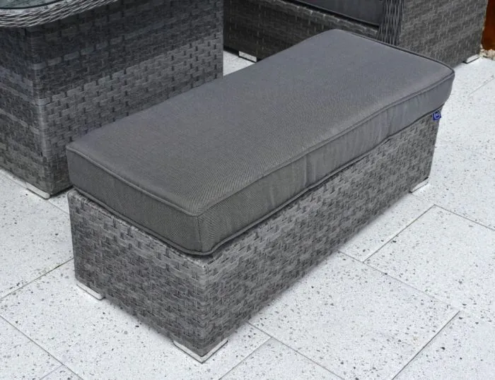 Halifax Corner Rattan Dining Fire Pit Set