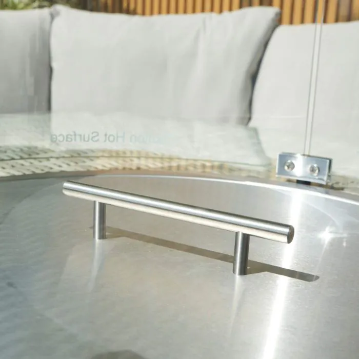 Close up of Cover for Fire Pit Table
