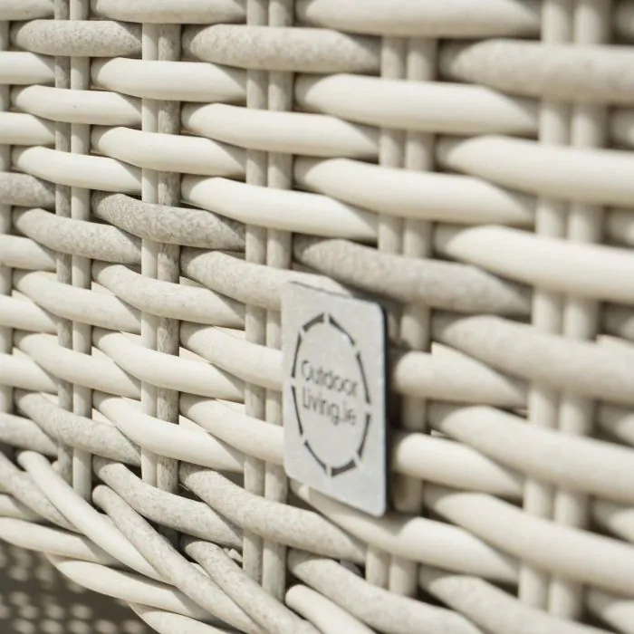 Light Grey Rattan Corner Set