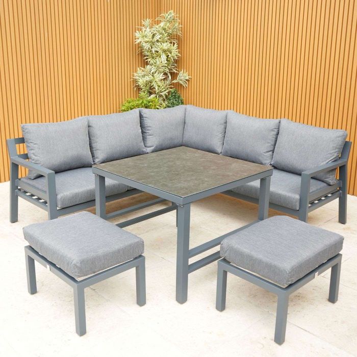 Claddagh Square Casual Dining Corner with Footstools main product photo