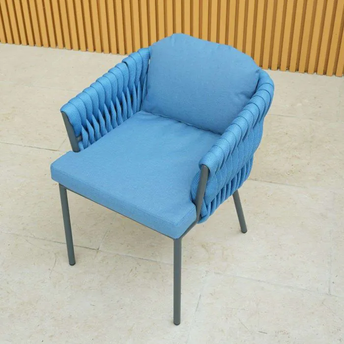 Aranweave Rope Chair in Blue