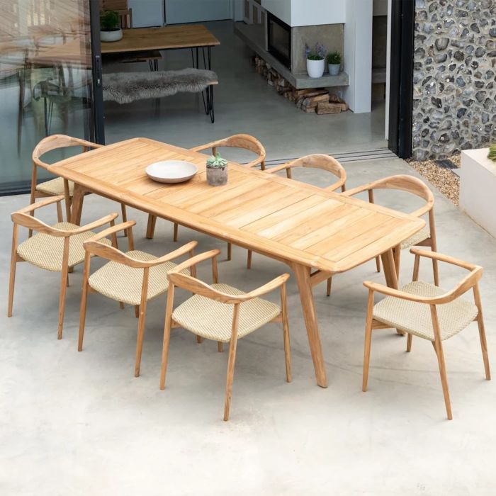 Alexander Rose Dana Wooden Rectangular 8 Seater Set main product photo