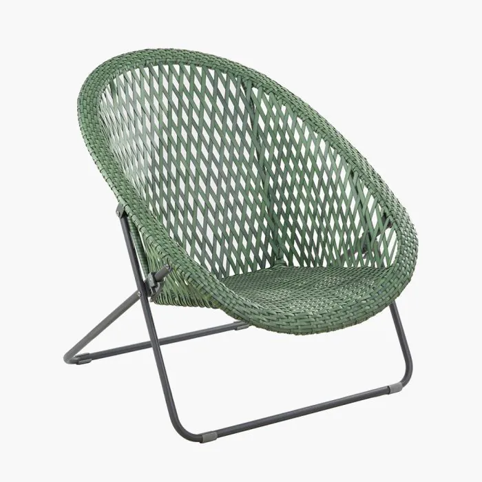 Tobs Rattan Folding Lounge Bistro Set - Green