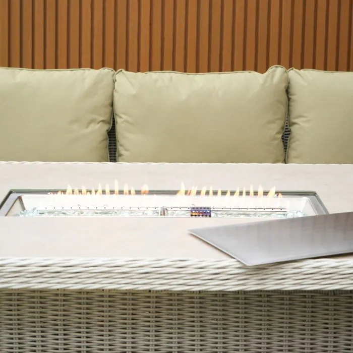 Connemara Corner Set with Rectangular Fire Pit Table