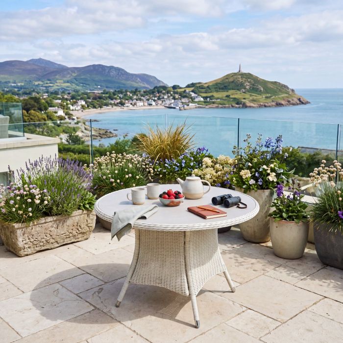 Connemara 4 Seater Dining Round Rattan Table main product photo