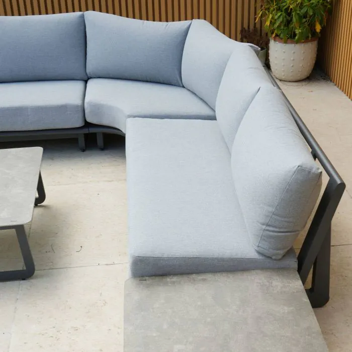 Celestial Corner Sofa Set with Side Table in Grey Celestial Corner Sofa Set with Side Table in Grey