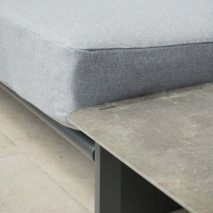 Celestial Corner Sofa Set with Side Table in Grey Celestial Corner Sofa Set with Side Table in Grey