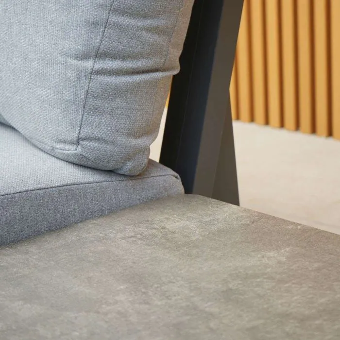 Celestial Corner Sofa Set with Side Table in Grey Celestial Corner Sofa Set with Side Table in Grey