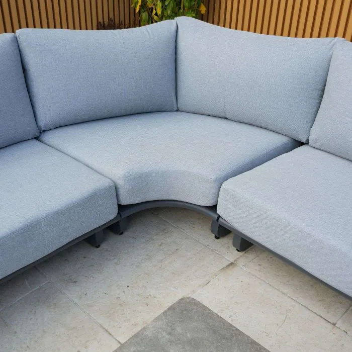 Celestial Corner Sofa Set with Side Table in Grey Celestial Corner Sofa Set with Side Table in Grey