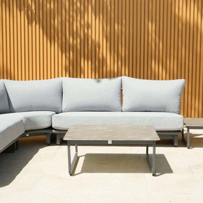 Celestial Corner Sofa Set with Side Table in Grey Celestial Corner Sofa Set with Side Table in Grey