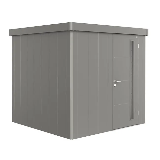 Garden Shed - Neo - Metallic Quartz Grey - 2B - 236cm x 236cm x 222cm - Standard Door