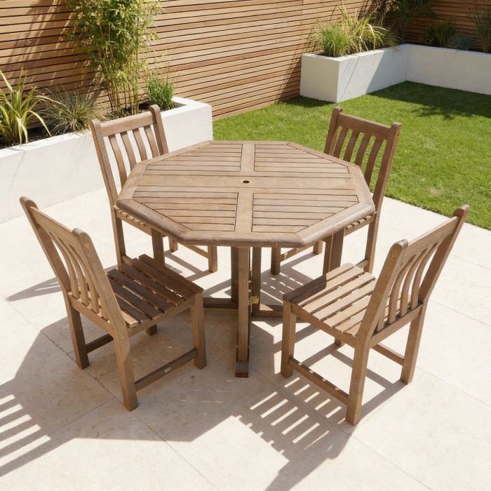 Alexander Rose Sherwood Gateleg Table with 4 Side Chairs main product photo