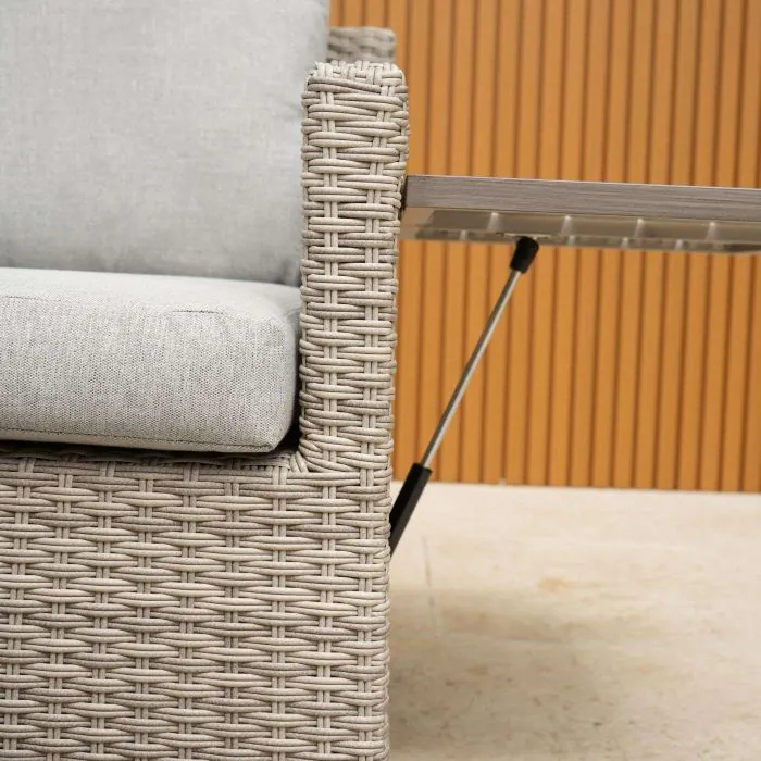 Side View of Folding Table on the Sandringham Corner lounge Set