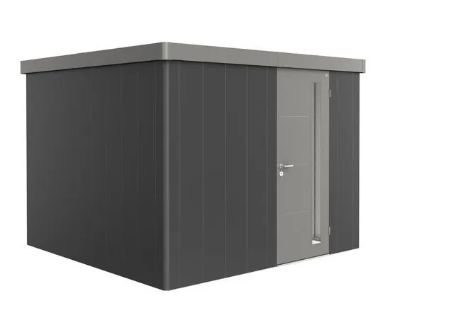 Garden Shed - Neo - Metallic Dark Grey X Quartz Grey - 3C - 292cm x 292cm x 222cm - Standard Door