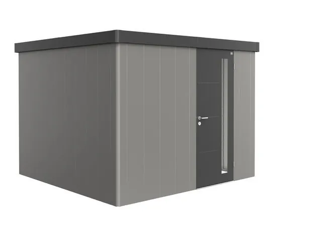 Garden Shed - Neo - Metallic Quartz Grey X Dark Grey - 3C - 292cm x 292cm x 222cm - Standard Door