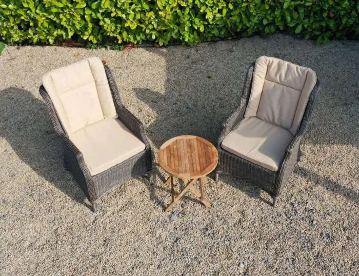 2 Seater Round Bistro Table With Boston Chairs