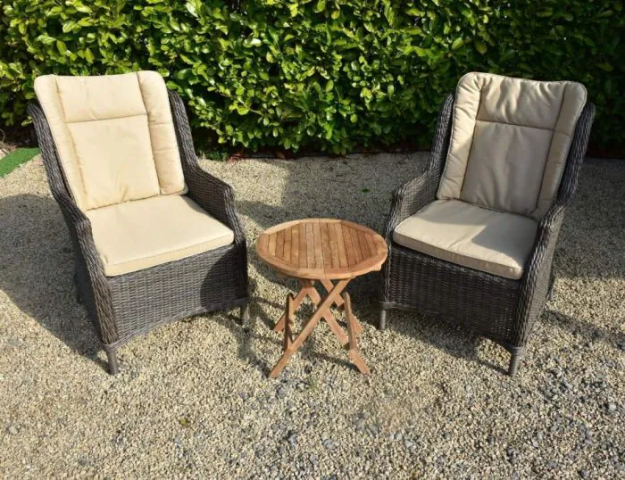 2 Seater Round Bistro Table With Boston Chairs
