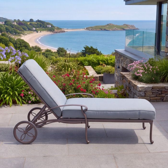 Hartman Capri Antique Grey Lounger with Cushion main product photo