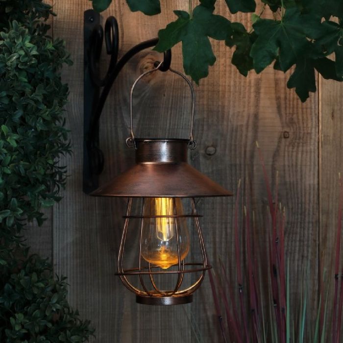 Solar Copper Lantern with Bulb main product photo