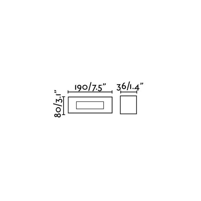 Faro Dart RCT White Recessed Lamp - 5W Faro Dart RCT White Recessed Lamp - 5W