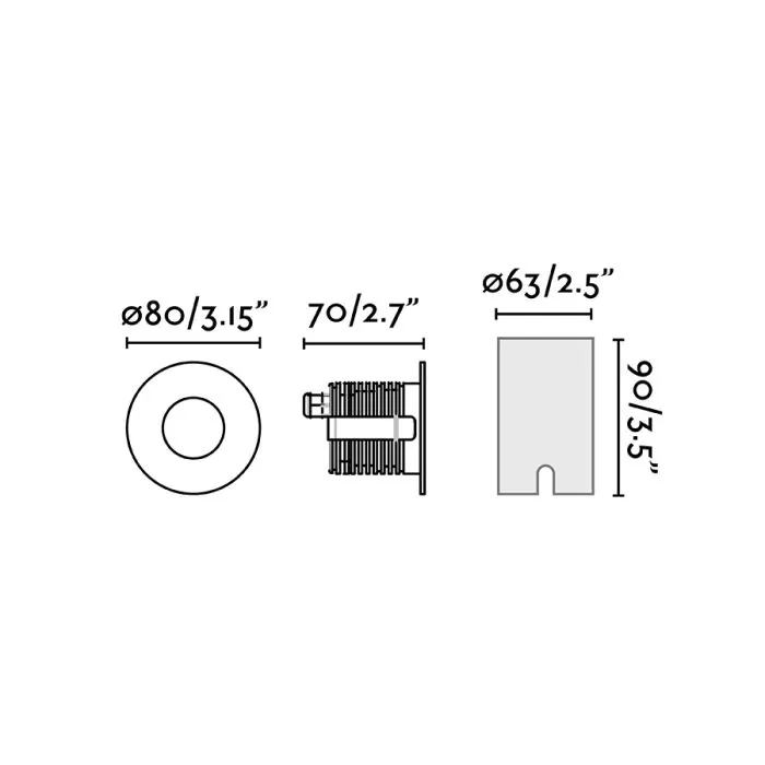 Grund Inox Recessed LED Lamp - 7W
