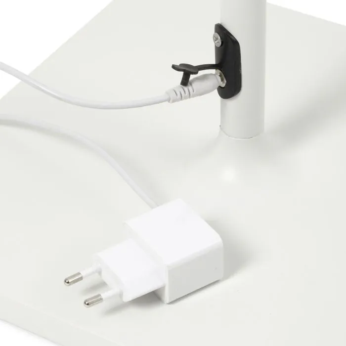Faro TOC White Floor Lamp LED - 4.5W - Charging Plug & Port Faro TOC White Floor Lamp LED - 4.5W - Charging Plug & Port