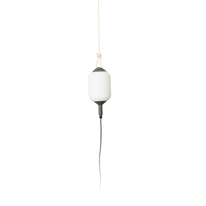 Saigon Out R17 Grey & Matt White Portable Pendant Lamp - 15W