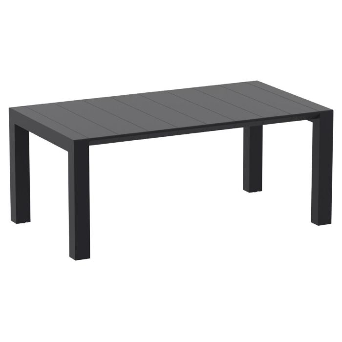 Vegas Rectangular Extendable Table (100cm x 180/220cm) - Black main product photo