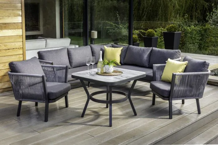 Dubai Square Corner Casual Dining Set