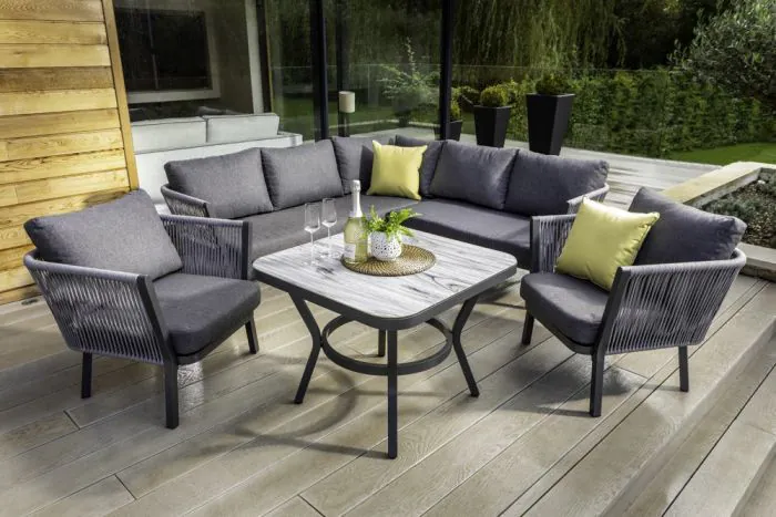 Dubai Square Corner Casual Dining Set