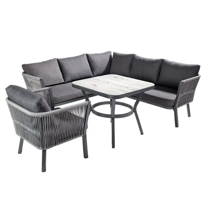 Dubai Square Corner Casual Dining Set