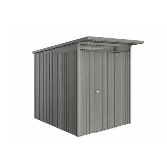 Biohort Avantgarde ECO Garden Shed - A2 - Standard Door - Metallic Quartz Grey