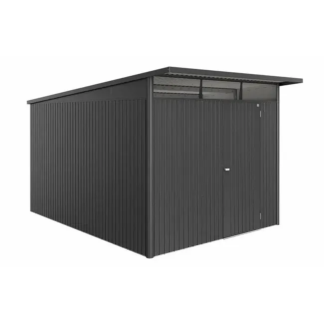 Biohort Avantgarde ECO Garden Shed - A8 - Standard Door - Metallic Dark Grey