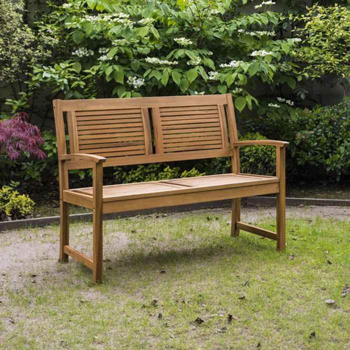 4ft (118cm) Alexander Rose Lakeside Acacia Garden Bench main product photo