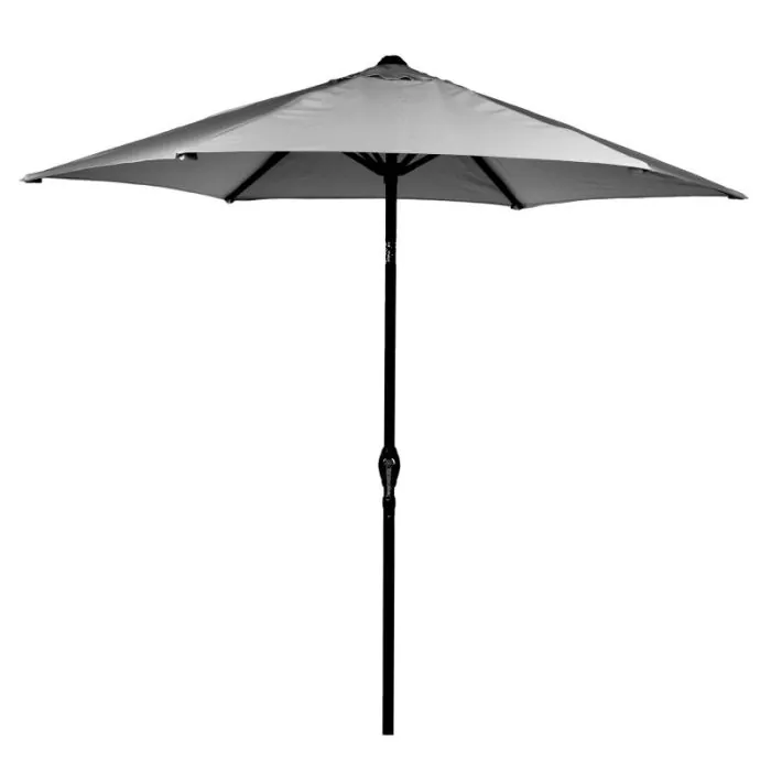 Soleil 2.2m Crank and Tilt Parasol - Grey