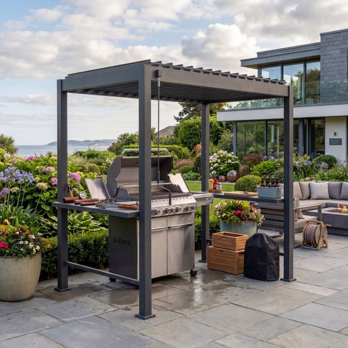 Mirador Ares BBQ Pergola 2.5m x 1.5m - Anthracite main product photo