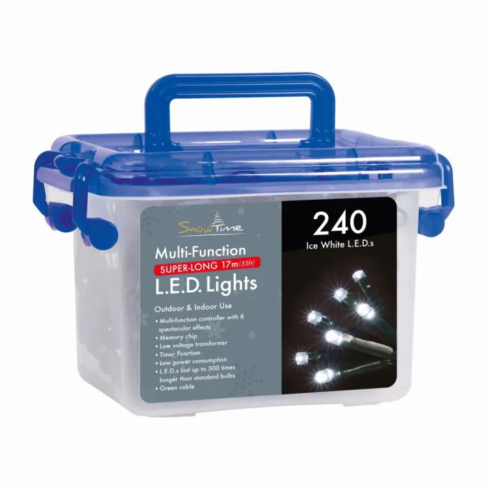 240 White LED Multi-Function Lights with Timer 240 White LED Multi-Function Lights with Timer
