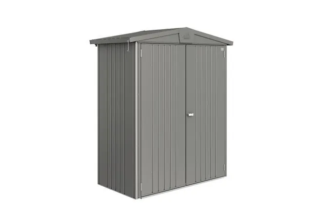 Garden Shed - Europa - Metallic Quartz Grey - 1 - 172cm x 84cm x 196cm