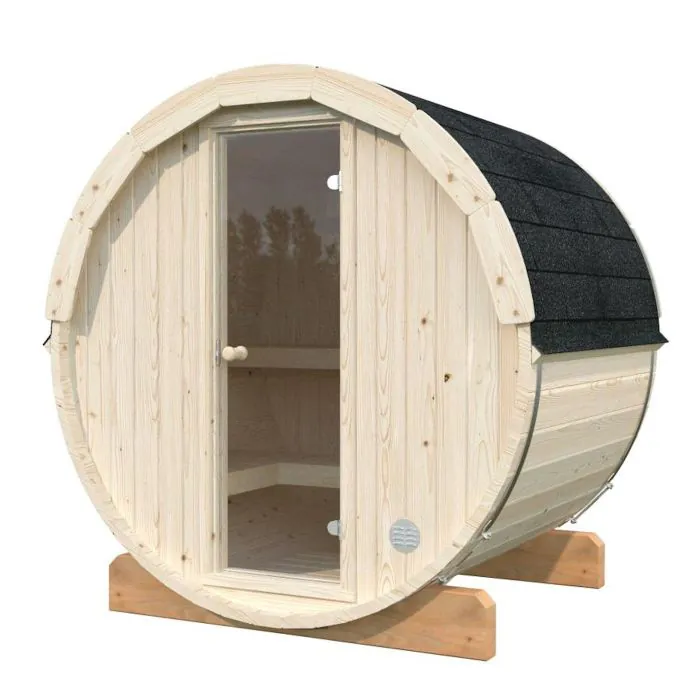 Anita 2m x 1.6m Barrel Sauna