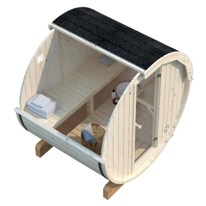 Anita 2m x 1.6m Barrel Sauna