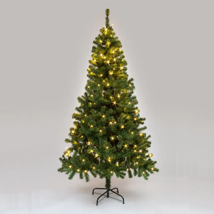 5ft (150cm) Prelit Glendalough Pine Green with Warm White LEDs