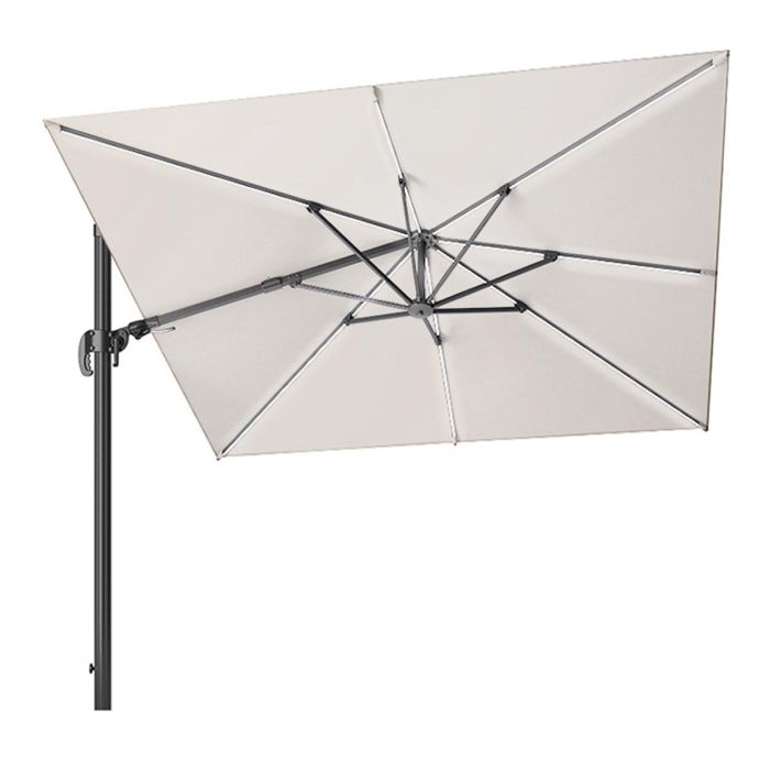 Glow Challenger T2 3m Square Ivory Parasol with 90kg Base main product photo