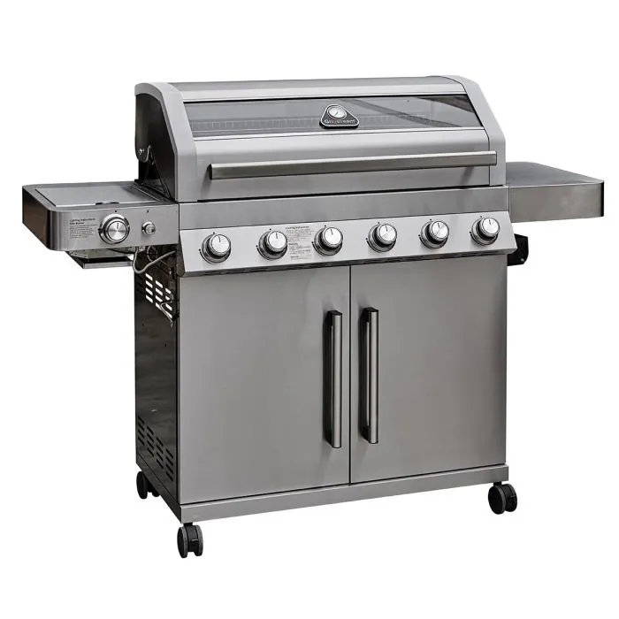 Grillstream Gourmet 6 Burner Hybrid with Steak Shelf - Stainless Steel Grillstream Gourmet 6 Burner Hybrid with Steak Shelf - Stainless Steel