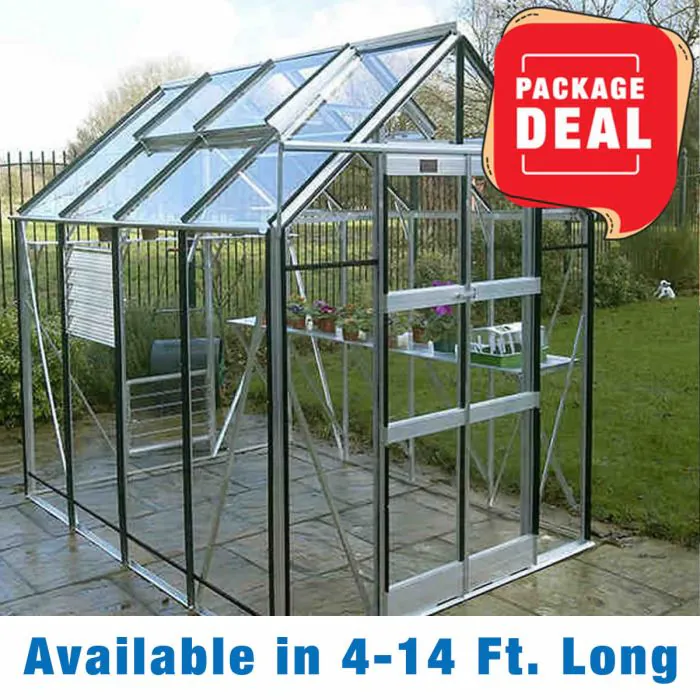 Elite GX600 6' 3” Wide Package Greenhouse