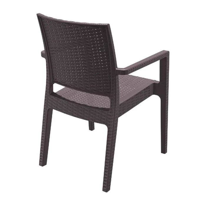 Ibiza Brown Stacking Armchair