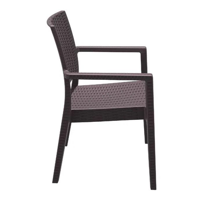 Ibiza Brown Stacking Armchair