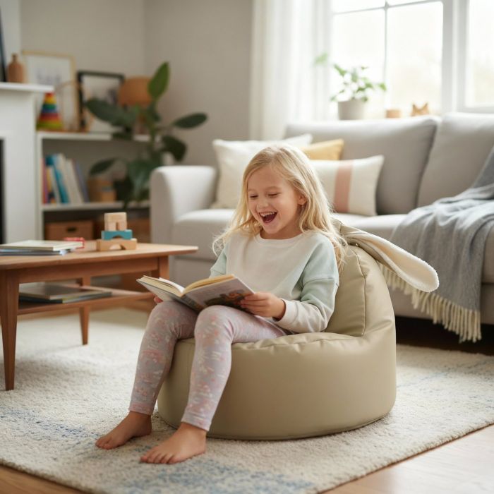 Kids Bunny Indoor Beanbag - Beige main product photo