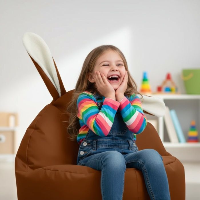 Kids Moose Indoor Beanbag - Pumpkin main product photo