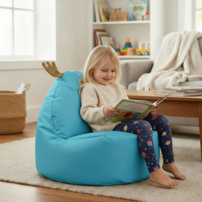 Kids Moose Indoor Beanbag - Light Blue main product photo