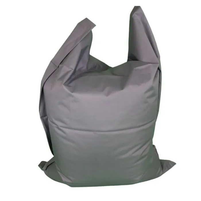 The Big Smug Grey Bean Bag Upright
